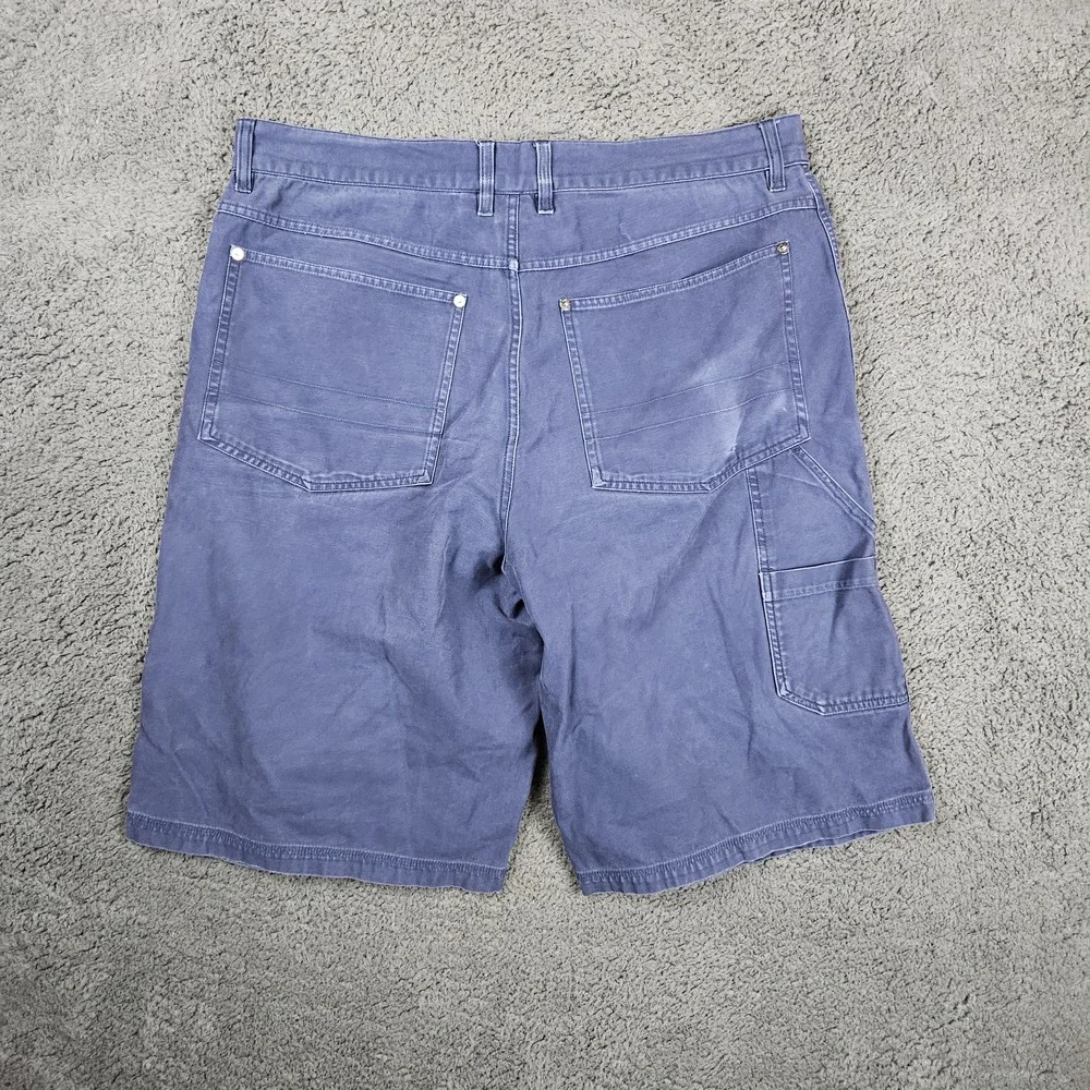 Phys.Sci Shorts Men 38 Blue Carpenter Relaxed Fit Loose Baggy Skater Vintage Y2K